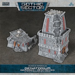 Battlefield in a Box: Gothic Sector - Mundus Imperialis: Damaged and Destroyed Genatorium